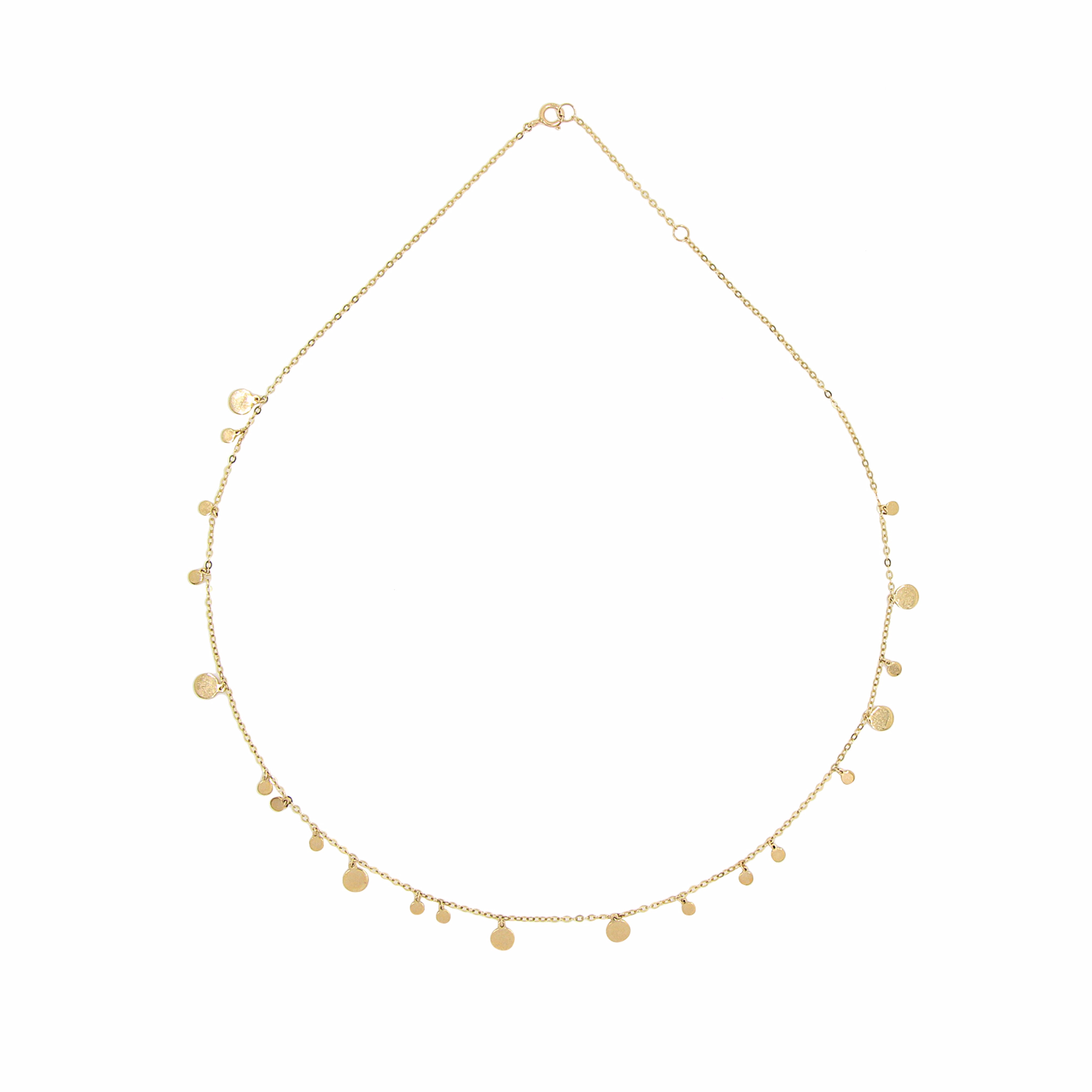 LYA" Multi Circles Necklace 9k gold Gosia orlowska