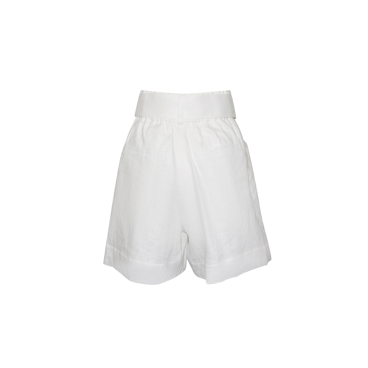 NOVA Linen Shorts: White Collection