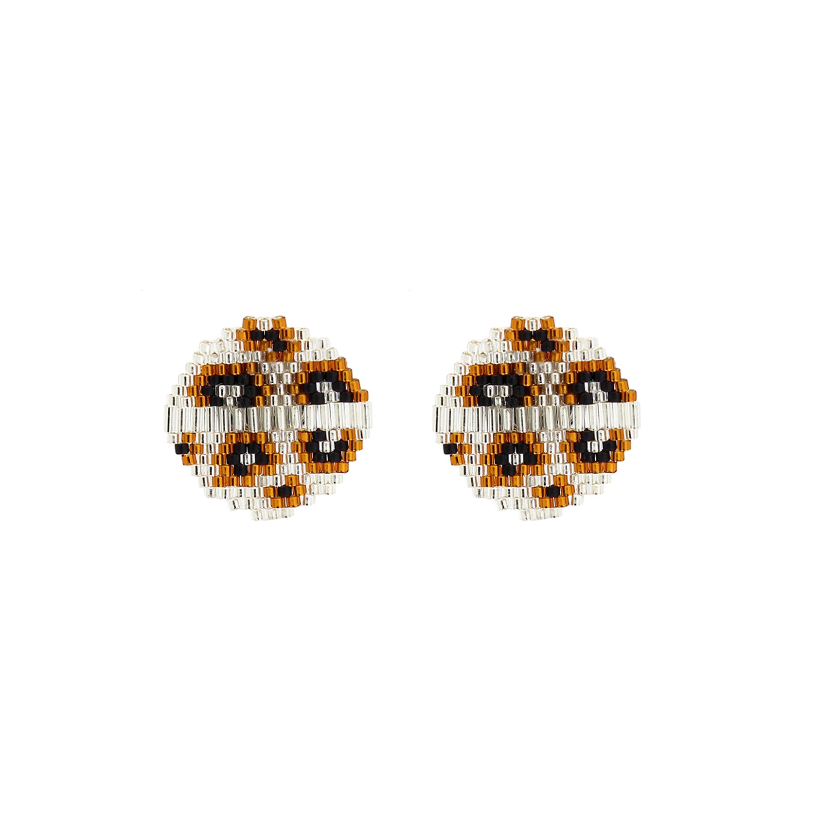 Elevate Your Style with NOE Beaded Round Earrings