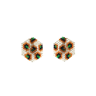 Discover NOE Beaded Round Earrings by Gosia Orlowska
