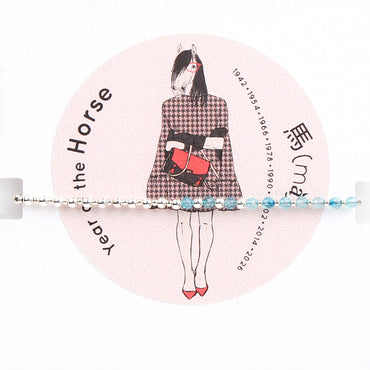 Cosmic Charms: Gosia Orlowska's 12 Chinese Zodiac Sterling Silver Bracelet