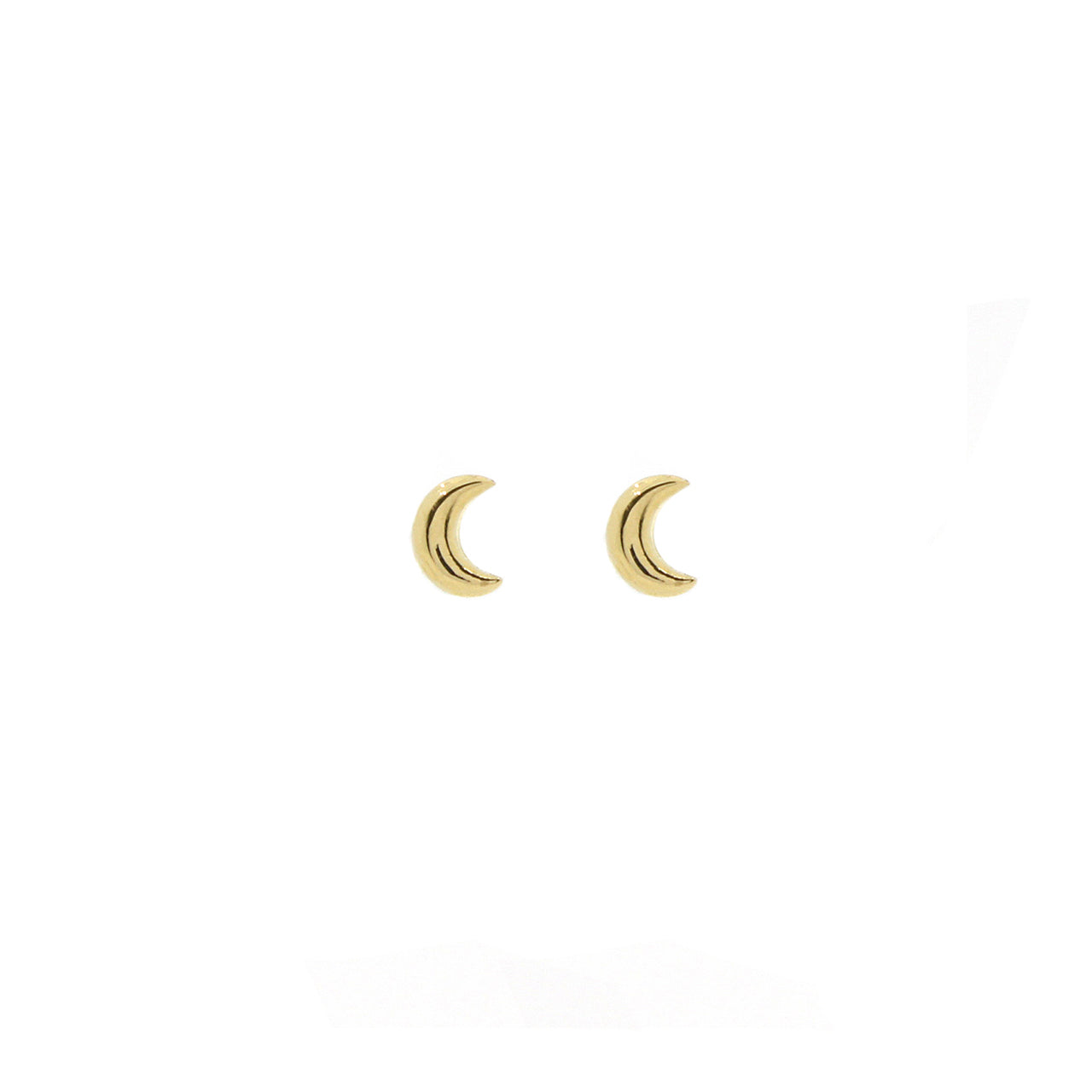 9k moon earrings